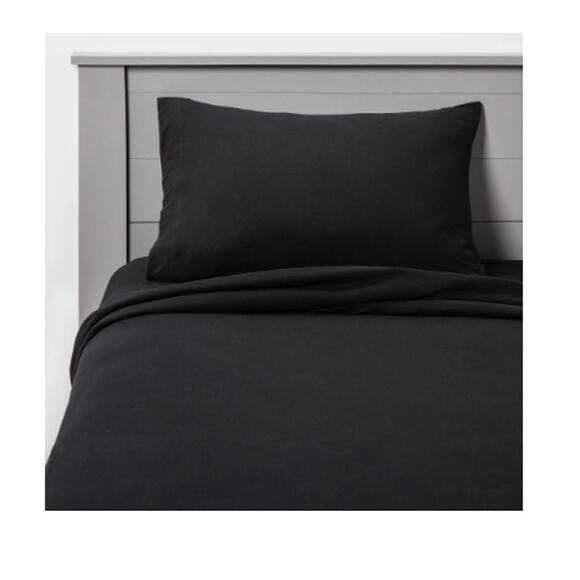 King Jersey Sheet Set Black - Room Essentials - Picture 1 of 2